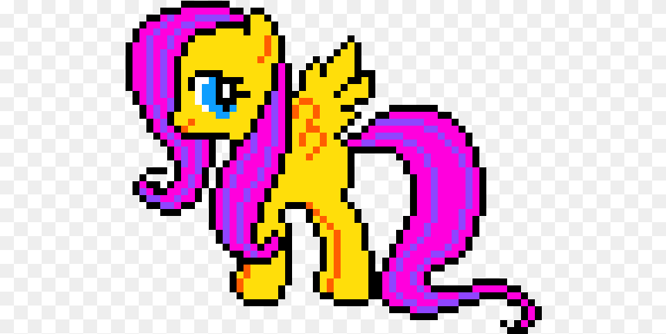 Pixel Art Little Pony, Purple, Qr Code Free Png Download