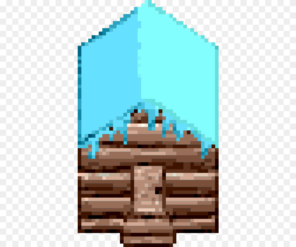 Pixel Art Log Cabin, Brick, Wood, Lumber Free Transparent Png