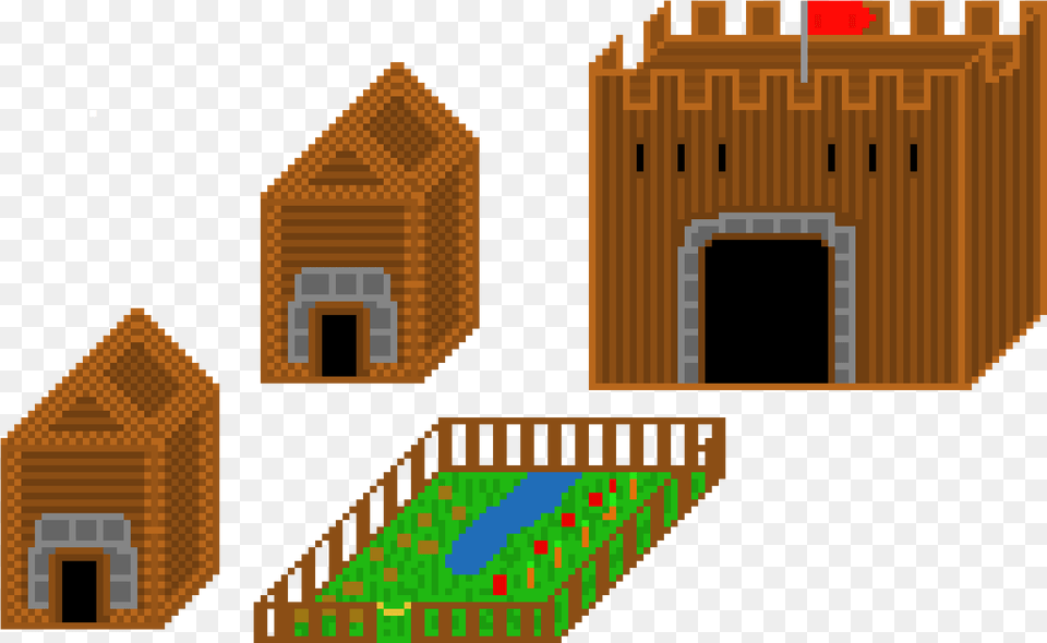 Pixel Art Medieval House, Indoors, Architecture, Building, Housing Free Png Download