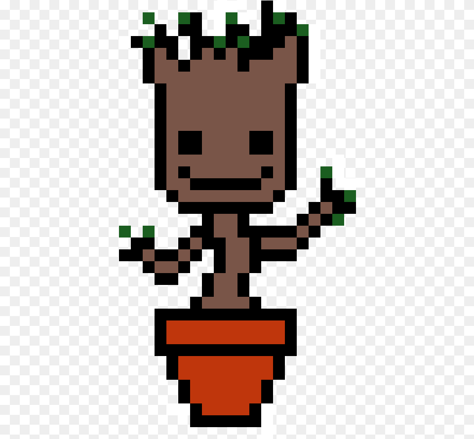 Pixel Art Minecraft Groot Clipart Download Pixel Art Baby Groot Png Image