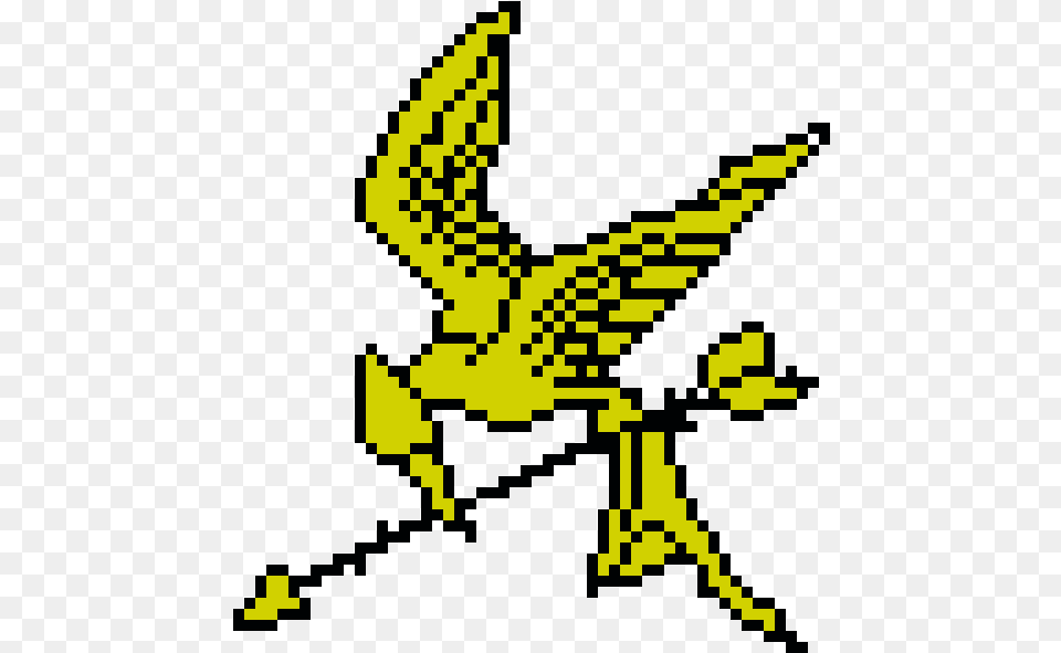 Pixel Art Mockingjay Pin Free Png Download