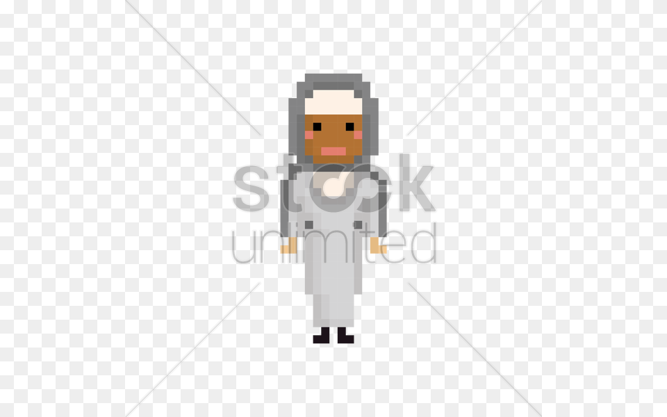 Pixel Art Muslim Woman Vector Image, Clothing, Coat, Person Png