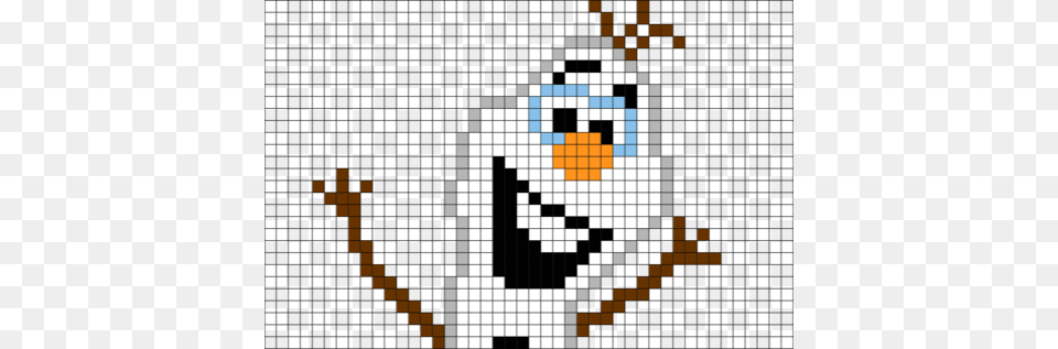 Pixel Art Olaf, Pattern, Tile, Cross, Symbol Free Png Download