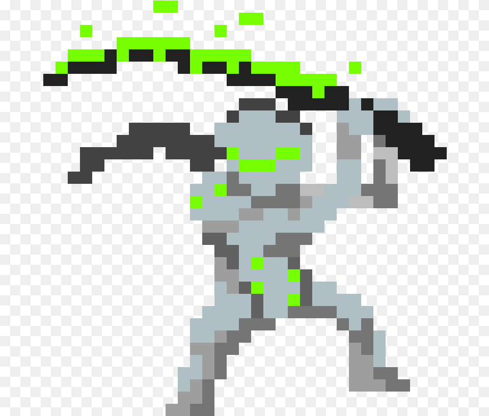 Pixel Art Overwatch Genji, Scoreboard, Alien, Graphics Png Image
