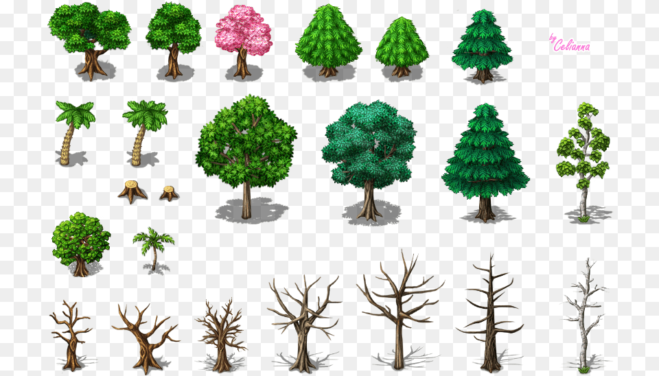 Pixel Art Pine Tree Clipart Tree Pine Clip Pine Tree Pixel Art, Vegetation, Plant, Green, Conifer Png