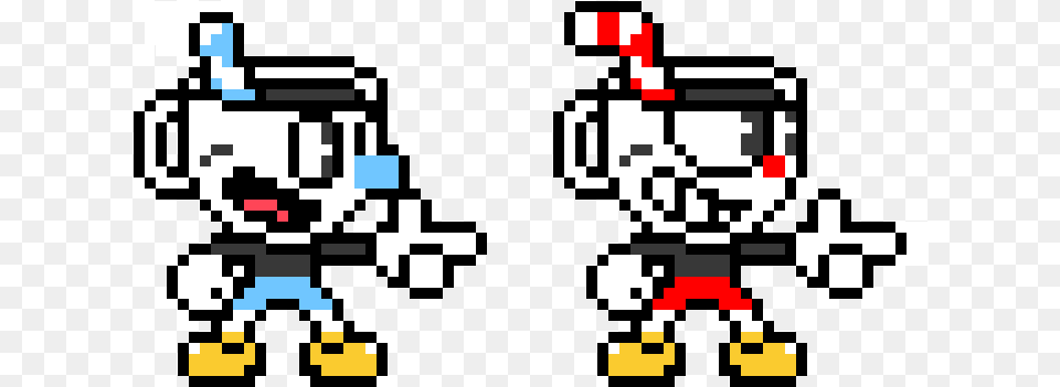 Pixel Art Pixel Cuphead, Qr Code Png Image