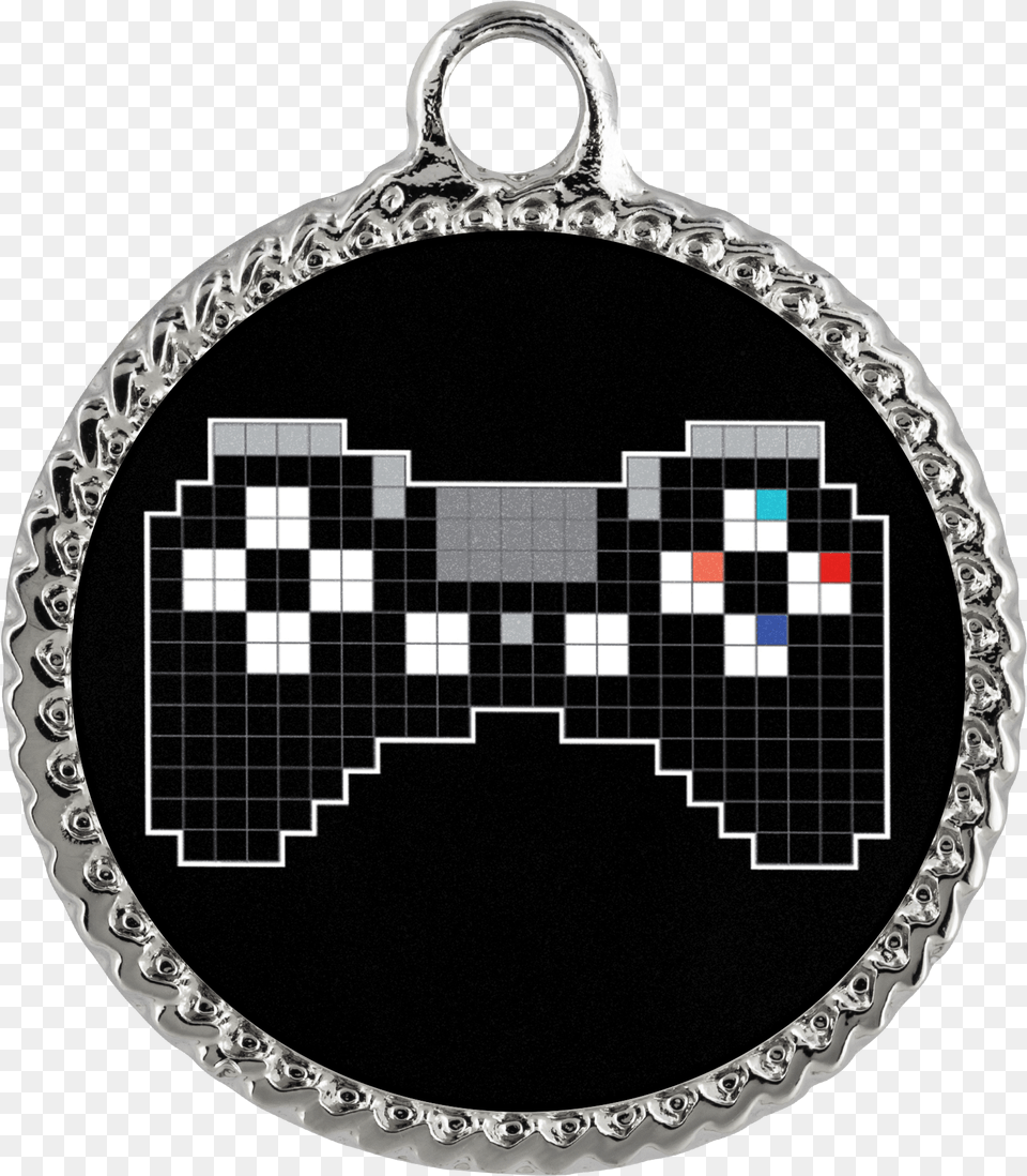 Pixel Art Playstation Gaming Fan Deco Coin Necklace Necklace, Accessories Png