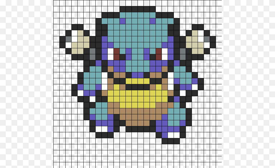 Pixel Art Pokemon Blastoise, Pattern, Chess, Game, Tile Free Png