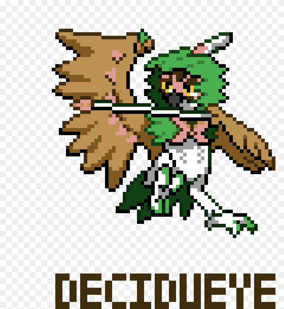 Pixel Art Pokemon Decidueye Transparent Pokemon Decidueye Pixel Art, People, Person Free Png