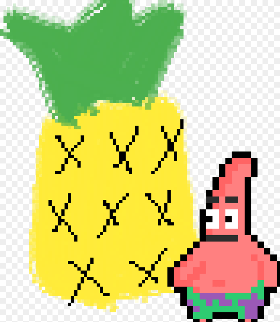 Pixel Art Pokemon Dracaufeu Pixel Art Patrick Star, Food, Fruit, Pineapple, Plant Png