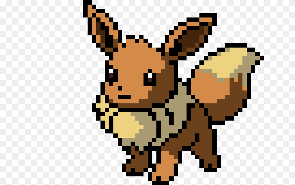 Pixel Art Pokemon Eevee With Patriarchal Cathedral Of Saints Constantine And Helena, Animal, Canine, Chihuahua, Dog Png Image