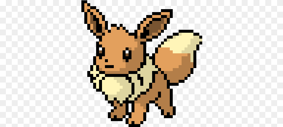 Pixel Art Pokemon Eevee Transparent Pokemon Pixel Art Eevee, Animal, Mammal Free Png