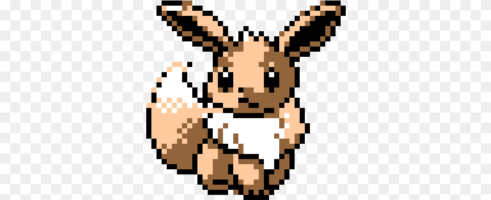 Pixel Art Pokemon Evoli, Animal, Deer, Mammal, Wildlife Png Image