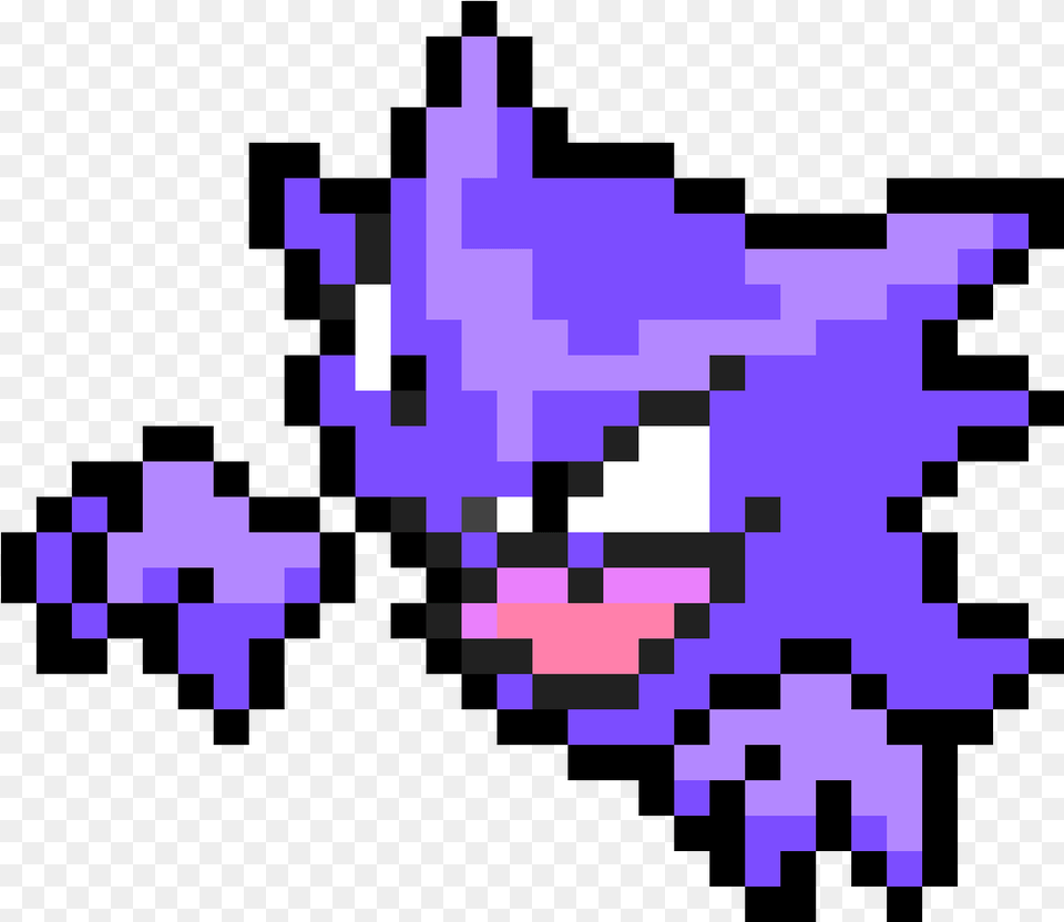 Pixel Art Pokemon Gengar, Purple Free Png Download