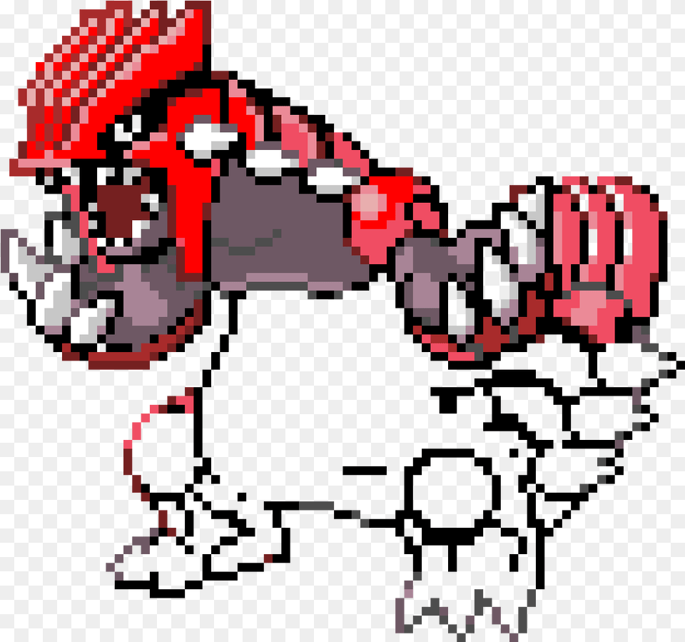 Pixel Art Pokemon Groudon Archaeological Museum Suamox, Qr Code Free Png