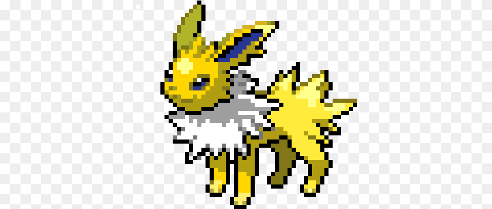Pixel Art Pokemon Jolteon, Animal, Mammal Png