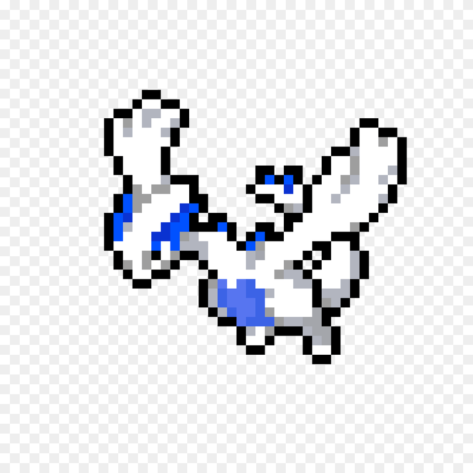 Pixel Art Pokemon Lugia With Blok M Plaza, Chess, Game, Animal, Bird Png Image