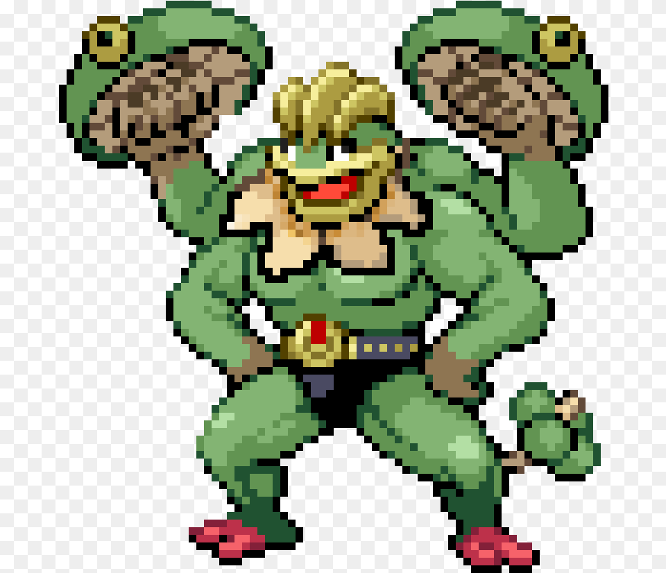 Pixel Art Pokemon Machamp, Person Png Image