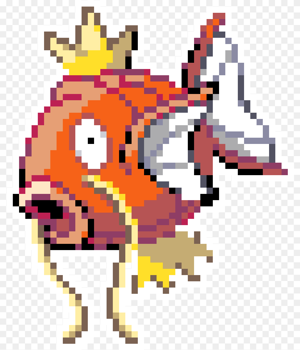 Pixel Art Pokemon Magicarpe, Qr Code Free Transparent Png