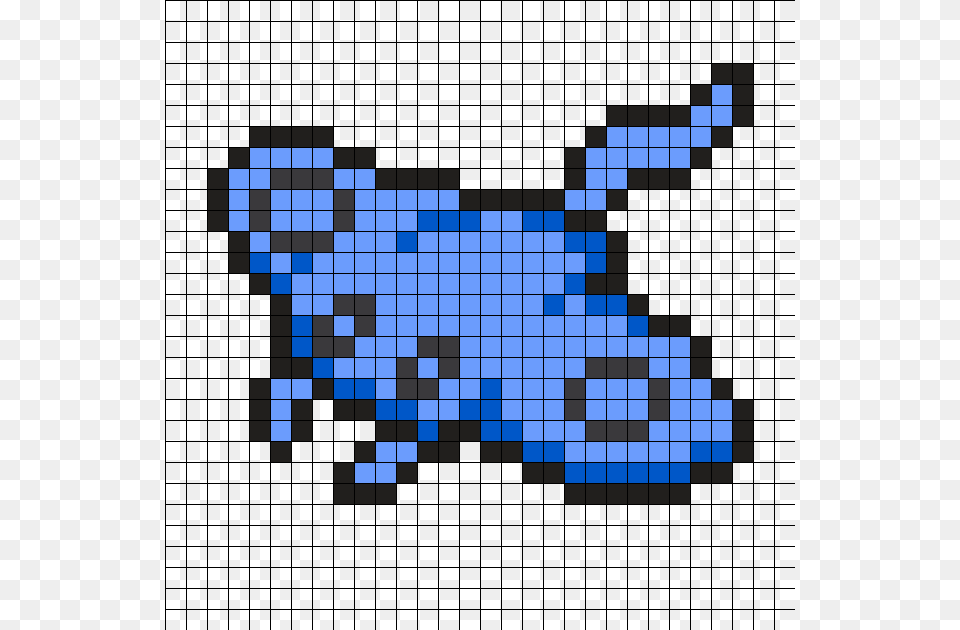 Pixel Art Pokemon Mantine, Pattern, Chess, Game, Tile Free Png Download