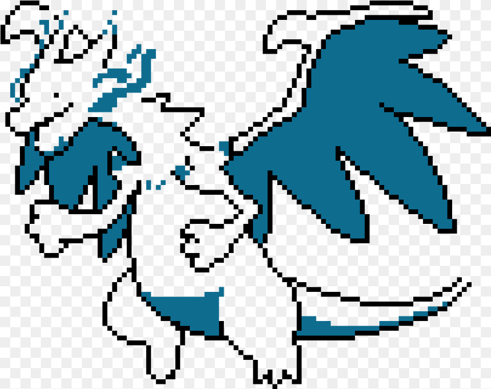 Pixel Art Pokemon Mega Charizard X, Electronics, Hardware, Animal, Bird Free Png Download