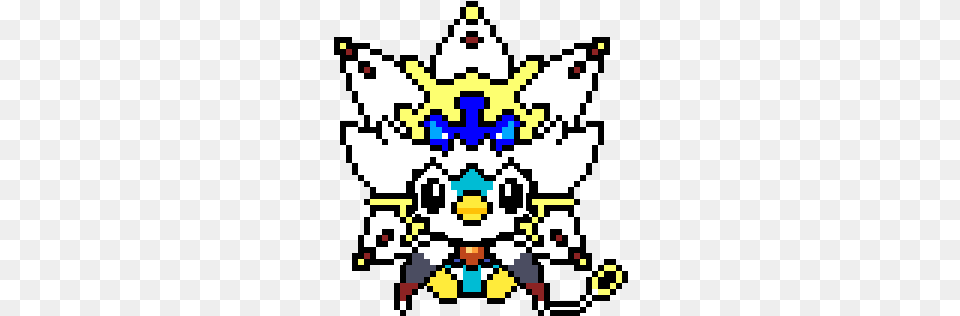 Pixel Art Pokemon Pikachu Solgaleo, Qr Code Png Image