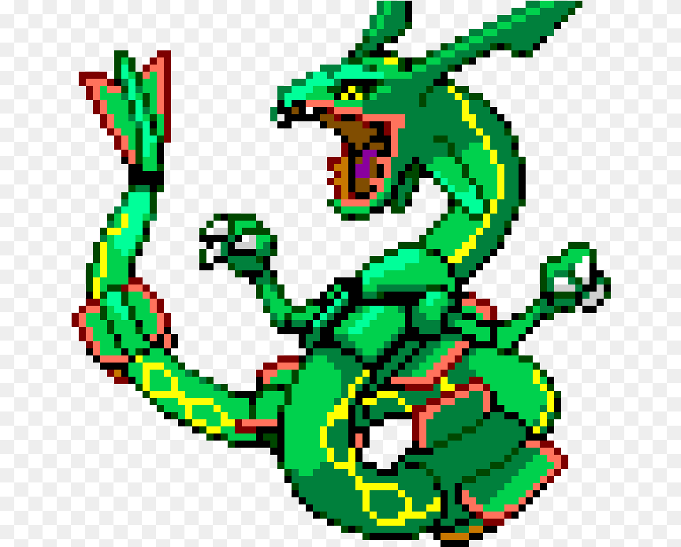 Pixel Art Pokemon Rayquaza, Animal, Wildlife, Amphibian, Frog Free Transparent Png