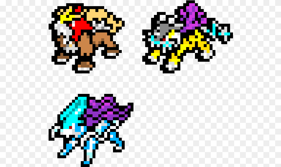 Pixel Art Pokemon Suicune, Qr Code, Game Png Image
