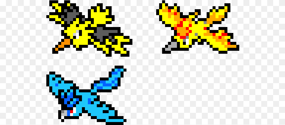 Pixel Art Pokemon Zapdos, Graphics, Qr Code, Dynamite, Weapon Free Png Download
