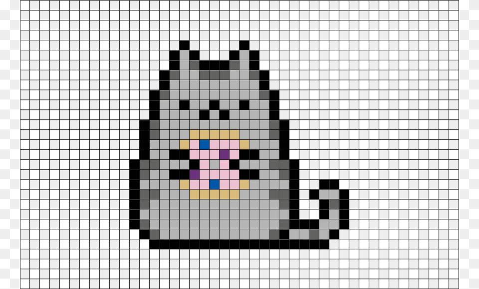 Pixel Art Pusheen, Chess, Game Free Png