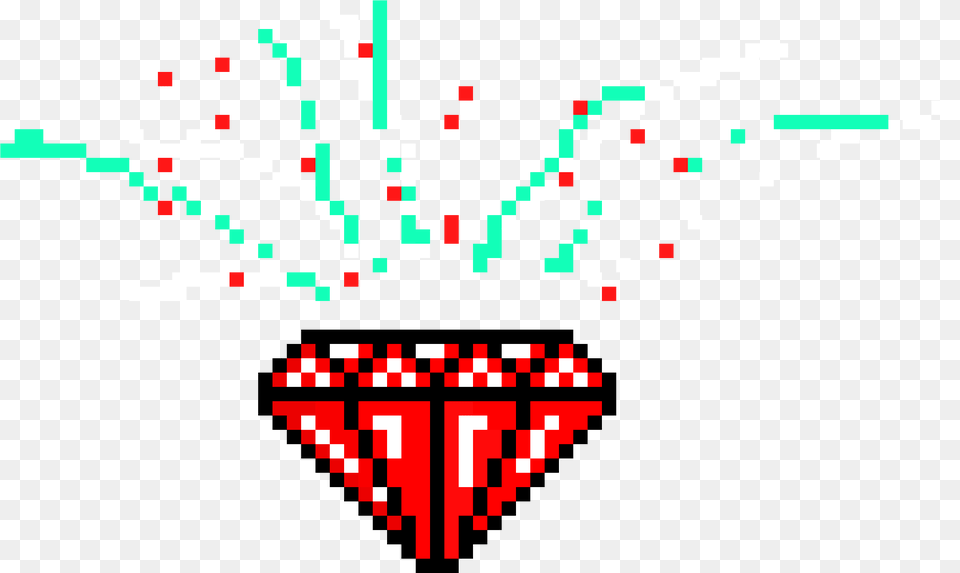 Pixel Art Rainbow Diamond, Fireworks, Scoreboard Png Image