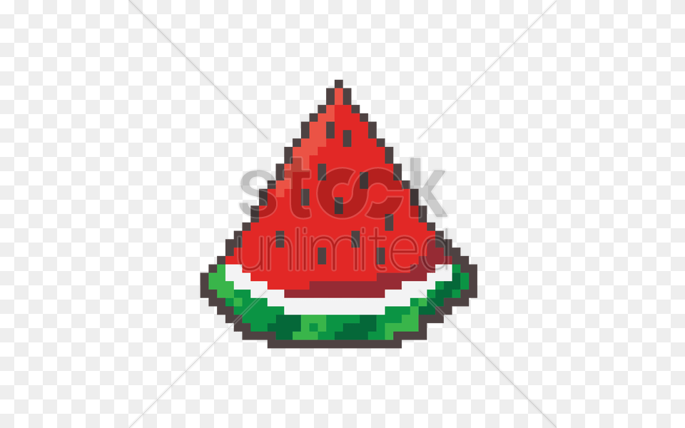 Pixel Art Red Watermelon Slice Vector Image, Food, Fruit, Plant, Produce Free Png