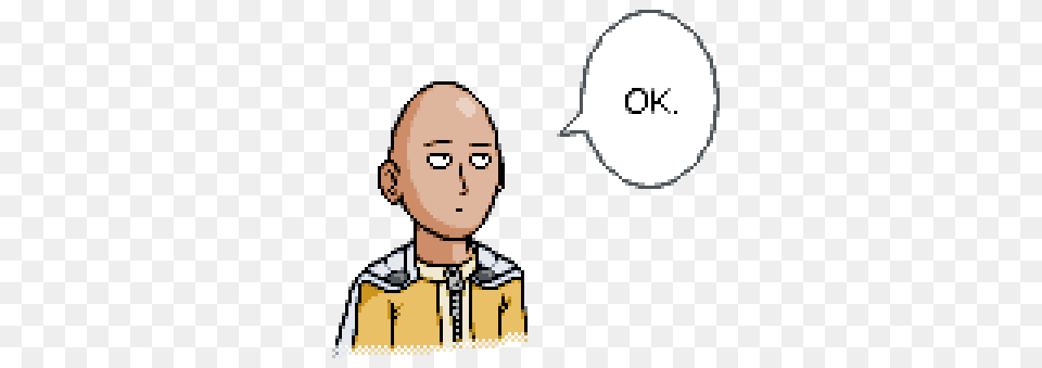 Pixel Art Saitama Ok Know Your Meme, People, Person, Photography, Baby Free Transparent Png