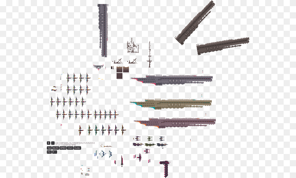 Pixel Art Spaceship Sprite Sheet Free Png Download