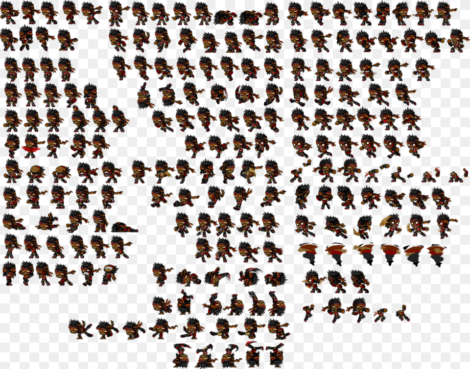 Pixel Art Sprite Sheet Animation, People, Person, Text Free Transparent Png