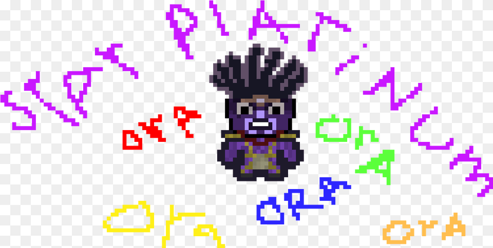 Pixel Art Star Platinum The Binding Of Isaac, Qr Code Png