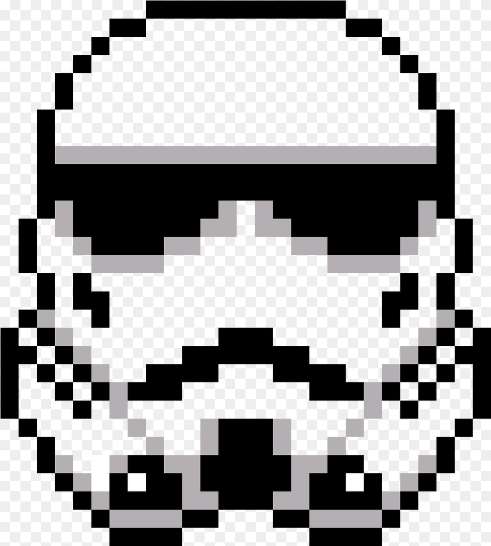 Pixel Art Star Wars Stormtrooper, Electronics, Hardware, Stencil, Qr Code Free Png