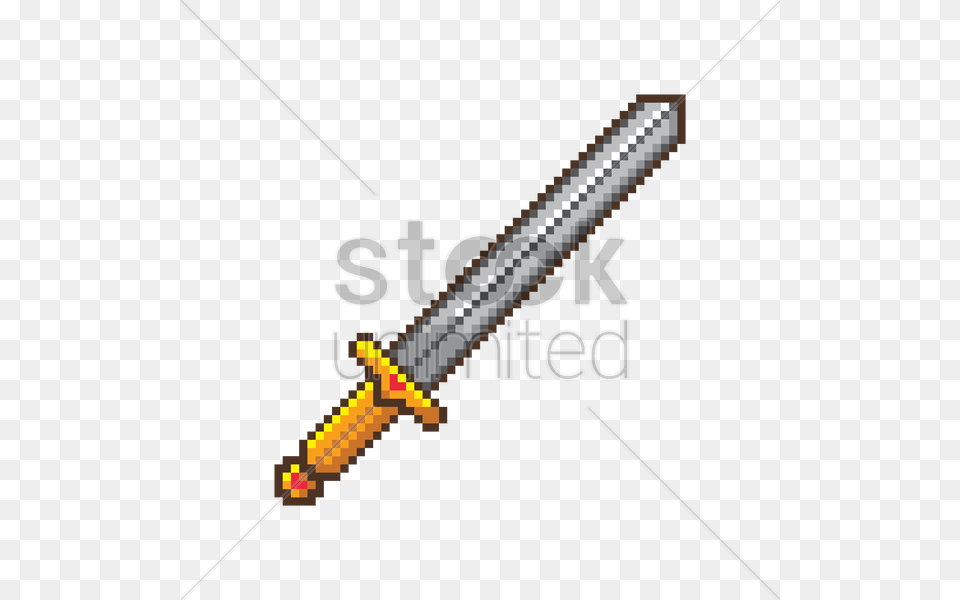 Pixel Art Sword Vector Weapon, Injection, Machine Png Image