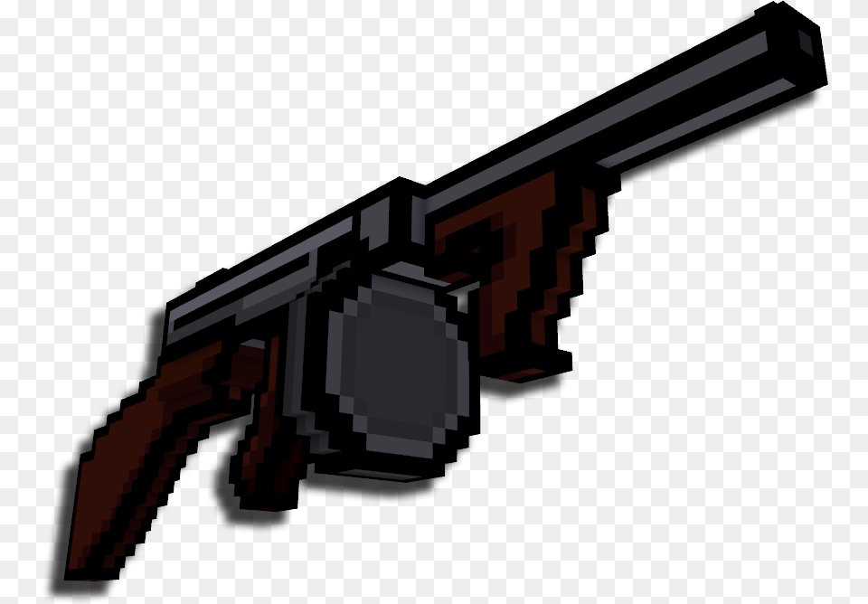 Pixel Art Tommy Gun, Firearm, Rifle, Weapon, Handgun Free Transparent Png