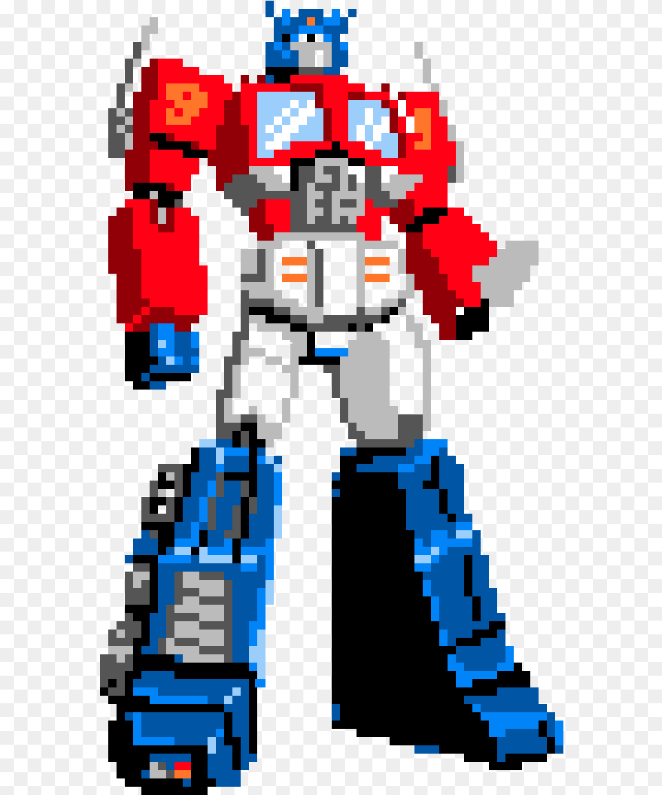 Pixel Art Transformers Optimus Prime Clipart Optimus Prime Pixel Art, Robot, Scoreboard Png Image