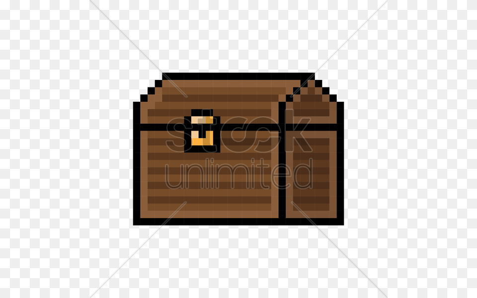 Pixel Art Treasure Chest Vector Image Free Png