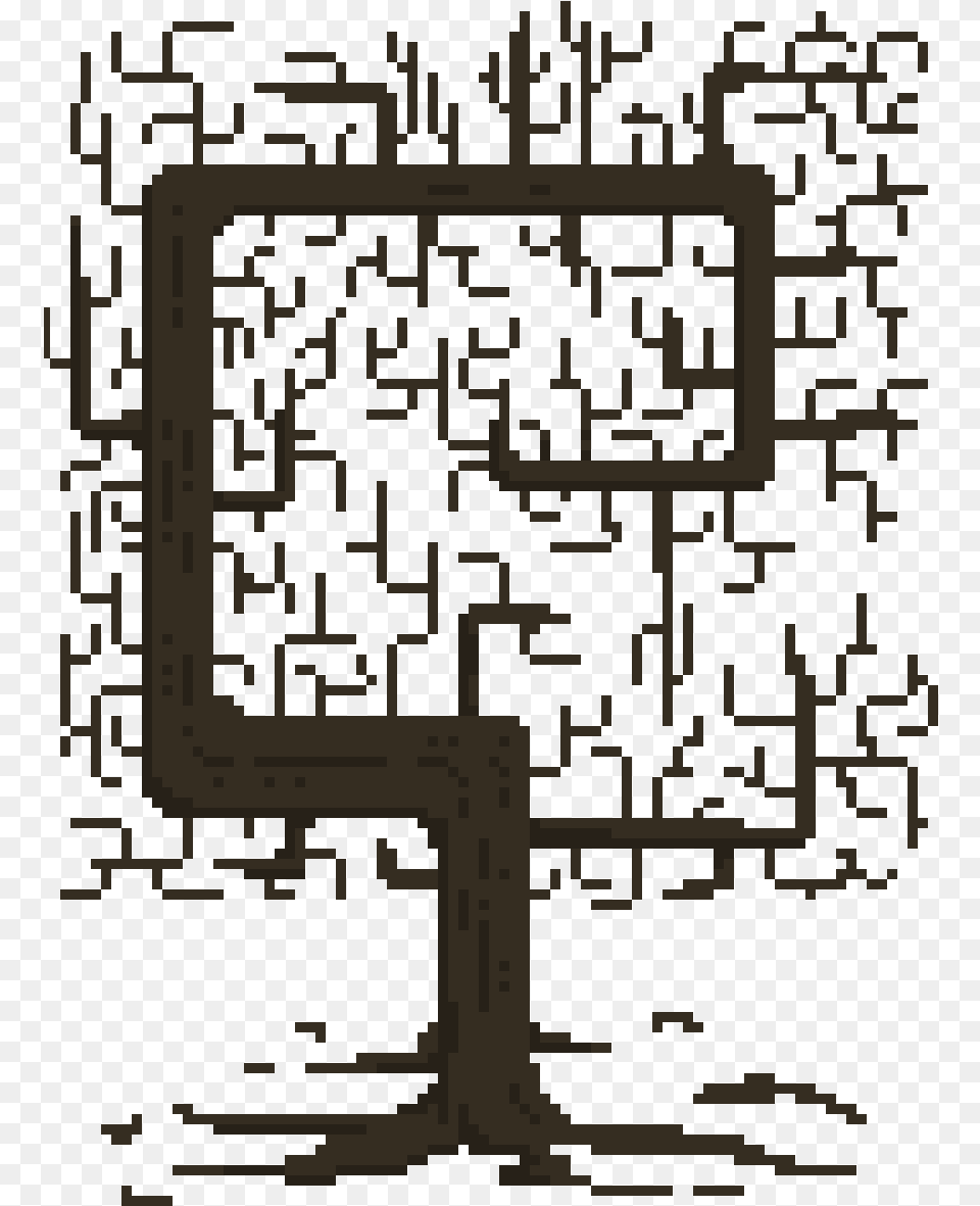 Pixel Art Trees U2013 Izs Dot, Qr Code Free Png Download