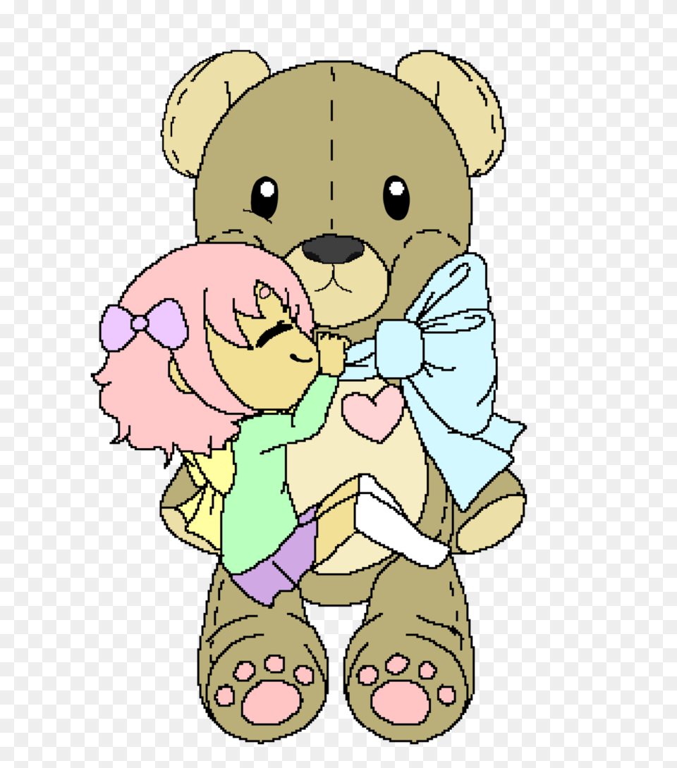 Pixel Bear Hug, Baby, Person, Toy, Face Free Transparent Png