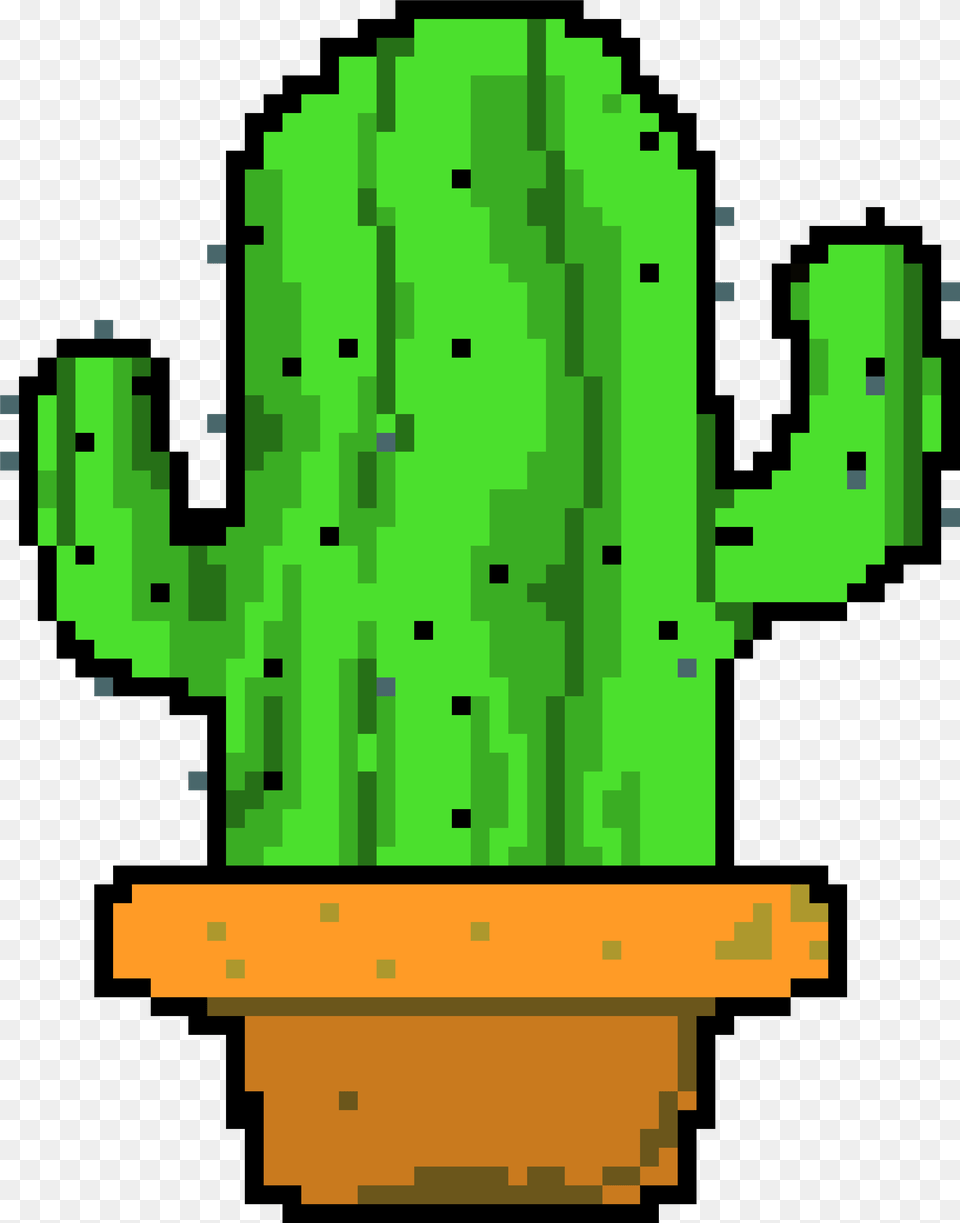 Pixel Cactus, Plant Png