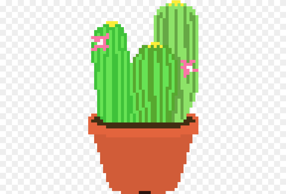 Pixel Cactus Graphic Royalty Stock Cactus Pixel, Plant Free Png Download