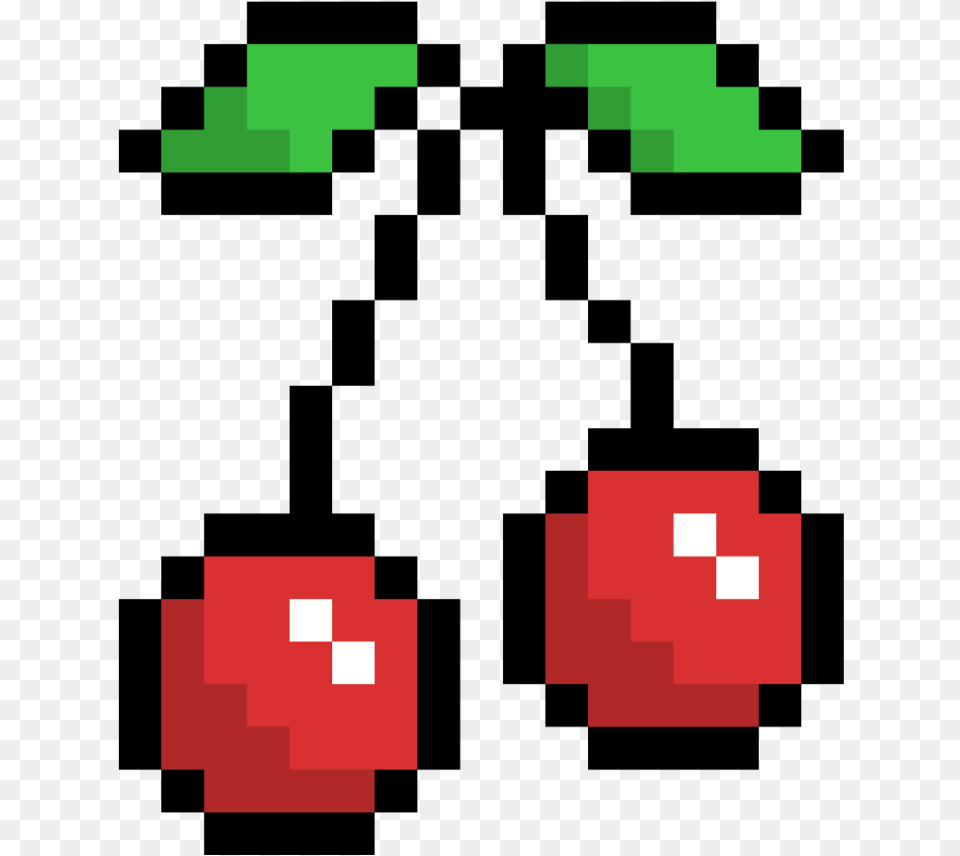 Pixel Cerezas Cherry Pixel Art, First Aid, Food, Fruit, Plant Free Png Download