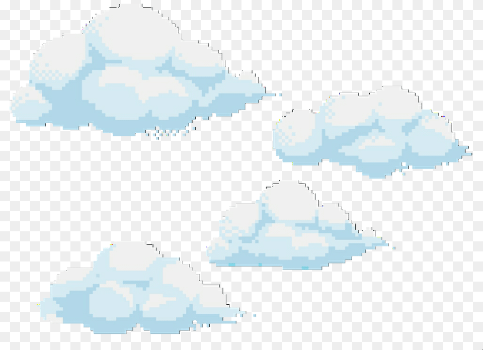 Pixel Clouds Pixel Art Cloud, Cumulus, Nature, Outdoors, Sky Png Image