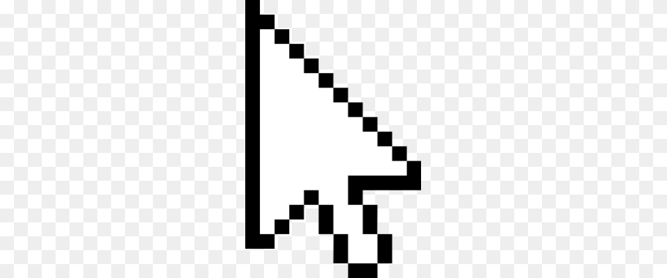 Pixel Cursor Arrow Transparent, Arrowhead, Triangle, Weapon Png