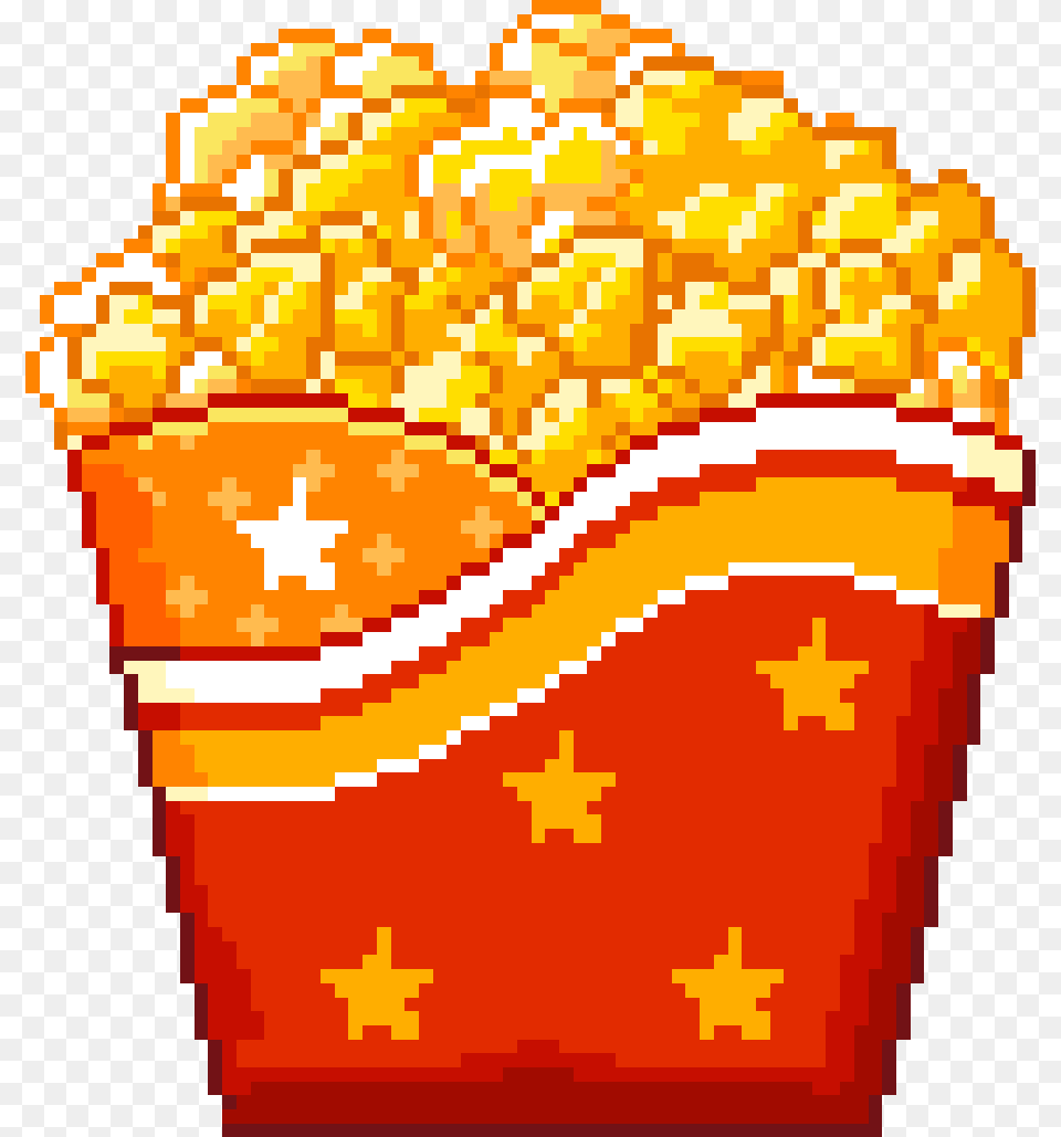 Pixel Cute Food Popcorn Popcorn Pixel Art, Snack, Dynamite, Weapon Png