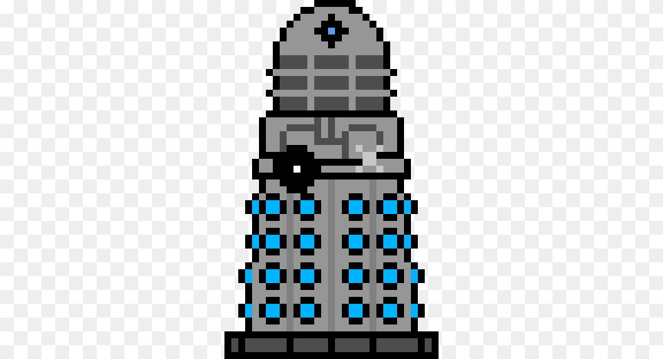 Pixel Dalek Pixel Art Maker, Qr Code, City, Electronics Free Png Download